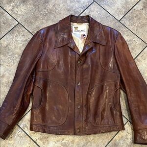 Lakeland Vintage Brown Leather Men’s RARE Jacket